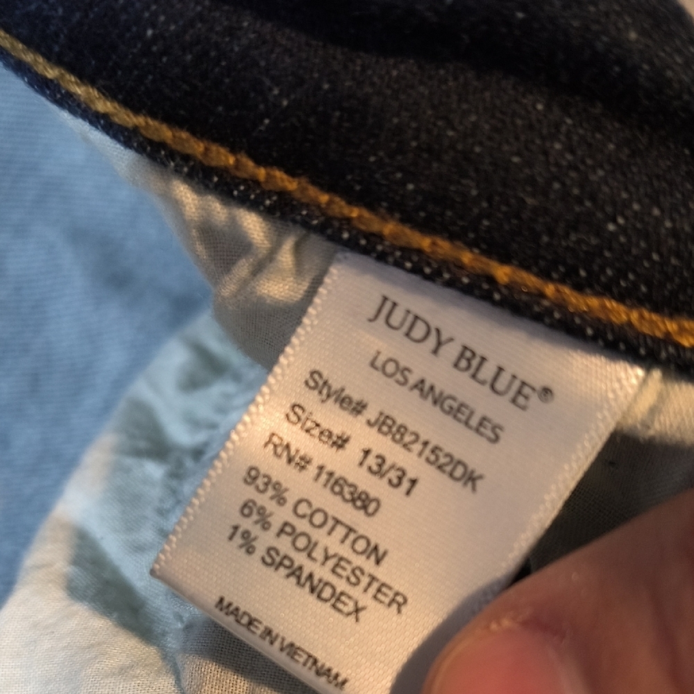Skinny Fit w/33" Inseam Judy Blue Size 31 Denim Jeans sac968 - Picture 6 of 7